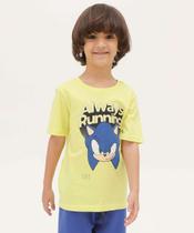 Camiseta Infantil Estampada Sonic Tam 4 a 10-10092 Camiseta Infantil Estampada Sonic Tam 4 a 10-10092