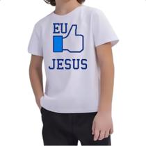 Camiseta Infantil Eu Curto Jesus Camiseta Infantil Eu Curto Jesus