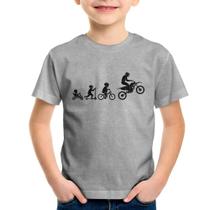 Camiseta Infantil Evolução da Moto - Foca na Moda