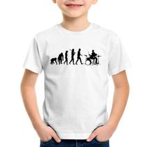 Camiseta Infantil Evolução do Baterista - Foca na Moda