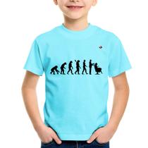 Camiseta Infantil Evolução do Cabeleireiro - Foca na Moda