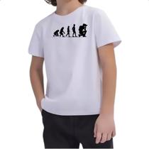 Camiseta Infantil Evolucao fotografo Camiseta Infantil Evolucao fotografo