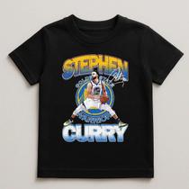 Camiseta Infantil Exclusiva Stephen Curry 100% Algodão Linda