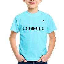 Camiseta Infantil Fases da Lua - Foca na Moda
