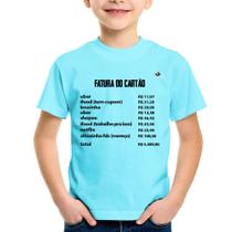 Camiseta Infantil Fatura do Cartão - Foca na Moda