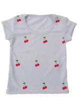Camiseta Infantil Feminina Cerejinhas