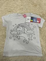 Camiseta Infantil Feminina de Pintar Camiseta Infantil Feminina de Pintar