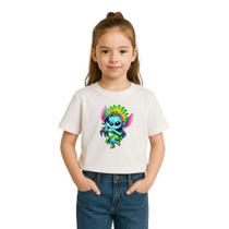 Camiseta Infantil Feminina Menina Stitch Lançamento Novidade