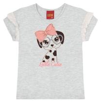 Camiseta infantil - feminina - tamanho 4 ao 8 1000218 - kyly