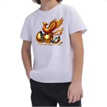 Camiseta Infantil Fenix nascendo Camiseta Infantil Fenix nascendo