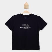Camiseta Infantil Fila Conforto Vita Outline Menina