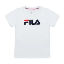 Camiseta Infantil Fila Letter Premium - Branco