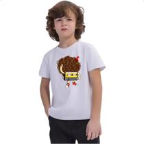 Camiseta Infantil Fita K7 Black Power Camiseta Infantil Fita K7 Black Power