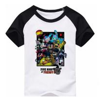 Camiseta Infantil Five Nights At Freddys Fnaf Personagens - Culpa Do Lag