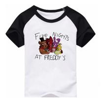 Camiseta Infantil Five Nights At Freddys Fnaf Personagens V2 - Culpa Do Lag