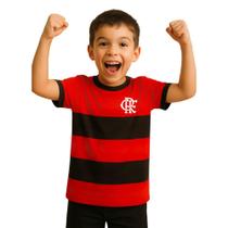 Camiseta Infantil Flamengo Listras Oficial Camiseta Infantil Flamengo Listras Oficial
