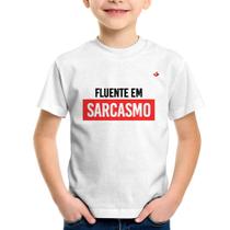 Camiseta Infantil Fluente em sarcasmo - Foca na Moda
