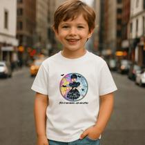 Camiseta Infantil Fofa e Divertida de Algodão Leve Estilo Casual Confortável para o Dia a Dia das Crianças