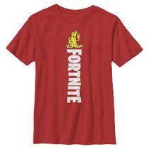 Camiseta Infantil Fortnite Gráfica Roja