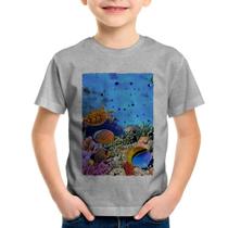 Camiseta Infantil Fundo do Mar - Foca na Moda