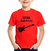 Camiseta Infantil Futura Guitarrista - Foca na Moda