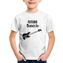 Camiseta Infantil Futuro Baixista - Foca na Moda