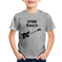 Camiseta Infantil Futuro Baixista - Foca na Moda