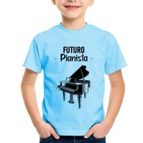 Camiseta Infantil Futuro Pianista - Foca na Moda