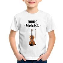 Camiseta Infantil Futuro Violinista - Foca na Moda