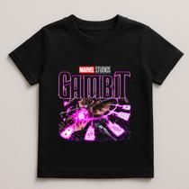 Camiseta Infantil Gambit X-men Marvel 100% Algodao Camiseta Infantil Gambit X-men Marvel 100% Algodao