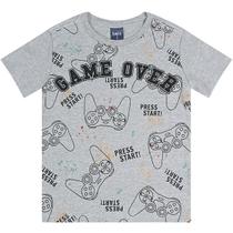 Camiseta Infantil Game Cinza - Yeapp