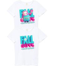 Camiseta Infantil Game Fall Guys Kit Com 2 Peças