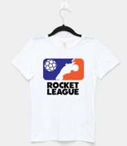 Camiseta Infantil Game Rocket League manga curta cor branca