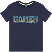Camiseta Infantil Gamer Azul - Yeapp