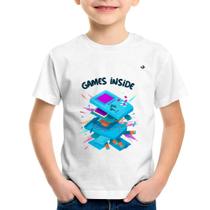 Camiseta Infantil Games Inside - Foca na Moda