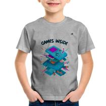 Camiseta Infantil Games Inside - Foca na Moda