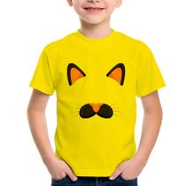 Camiseta Infantil Gatinha Orelhinha - Foca na Moda