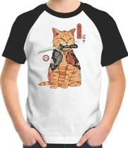 Camiseta Infantil Gato Ninja