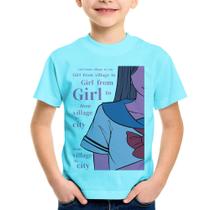Camiseta Infantil Girl From Village To City - Foca na Moda