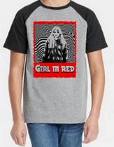 Camiseta Infantil Girl In Red Camiseta Infantil Girl In Red