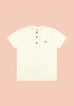 Camiseta Infantil Glinny Cor:Off WhiteTamanho:2