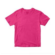 Camiseta infantil gola redonda de algodão malha penteada premium