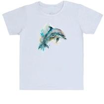 Camiseta Infantil Golphinho aquarela 04