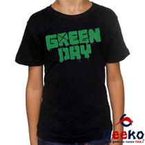 Camiseta Infantil Green Day 100% Algodão Geeko