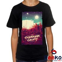 Camiseta Infantil Guardiões da Galáxia 100% Algodão Geeko Guardians Of The Galaxy