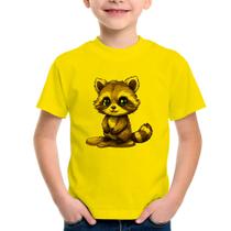 Camiseta Infantil Guaxinim Fofinho - Foca na Moda