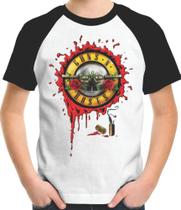 Camiseta Infantil Guns Rose - Casa Mágica