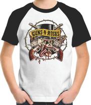 Camiseta Infantil Guns Roses Modelo 3 - Casa Mágica