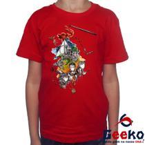 Camiseta Infantil Harry Potter 100% Algodão Relíquias da Morte Hogwarts Geeko 02