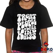 Camiseta Infantil Harry Styles 100% Algodão Harry Treat People With Kindness Geeko Pop Camiseta Infantil Harry Styles 100% Algodão Harry Treat People With Kindness Geeko Pop